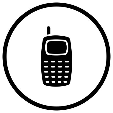 Telefon Vektörü Simgesi Tasarım İllüstrasyonu