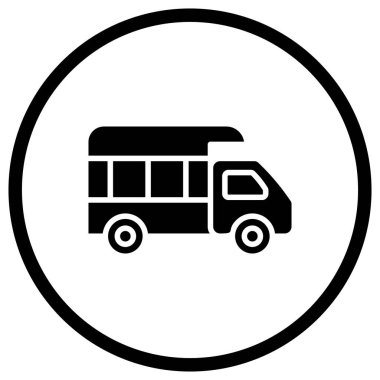 Kamyon Vektörü simgesi tasarımı illüstrasyonu