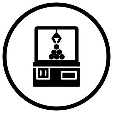 Turna Makinesi Vektör Simgesi Tasarım İllüstrasyonu