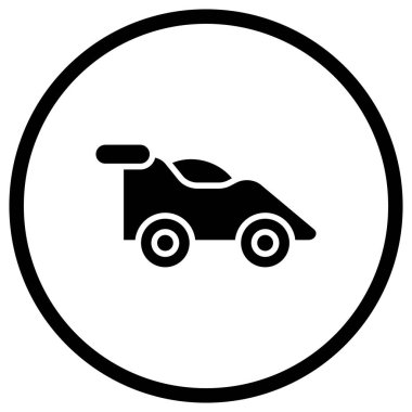 Araba Vektörü Simgesi Tasarım İllüstrasyonu