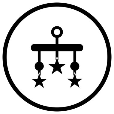 Beşik oyuncağı Vektör Simgesi Tasarım İllüstrasyonu