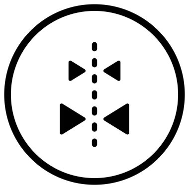 Ayna görüntüsü Vektör Simgesi Tasarım İllüstrasyonu