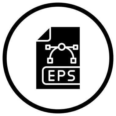 Eps Dosya Vektörü Simgesi Tasarım İllüstrasyonu