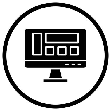 Düzen Vektörü Simgesi Tasarım İllüstrasyonu