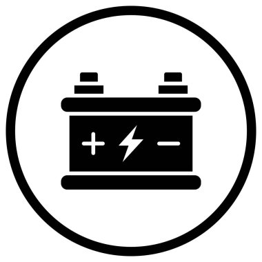 Araba aküsü Vektör Simgesi Tasarım ResmiComment