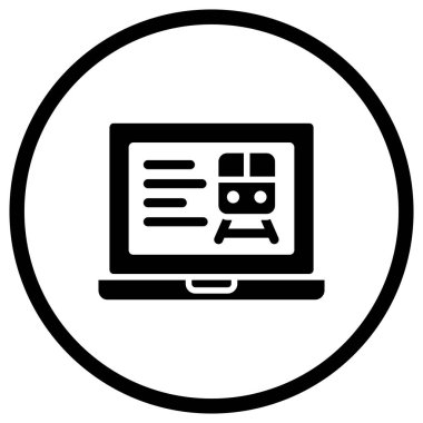 Çevrimiçi Vektör Simgesi Tasarım İllüstrasyonu