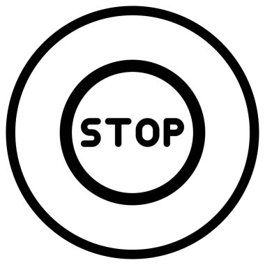 Vektör Simgesi Tasarımı Resmini Durdur