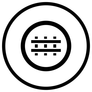 Çapraz Vektör Simgesi Tasarım İllüstrasyonu