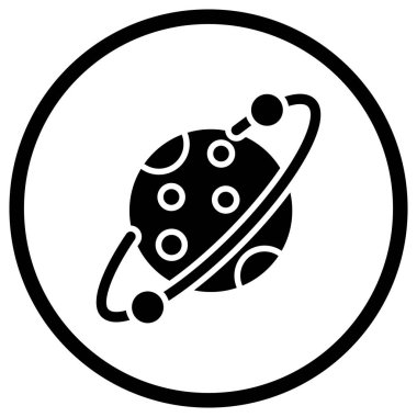 Yörünge Vektörü Simgesi Tasarım İllüstrasyonu