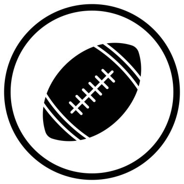 Rugby Vektör Simgesi Tasarım İllüstrasyonu