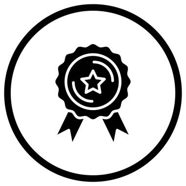 Ödül Vektörü Simgesi Tasarım İllüstrasyonu