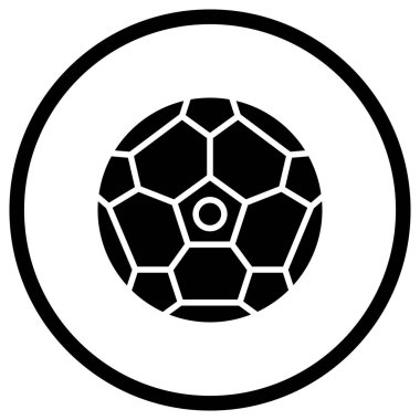 Futbol Vektörü Simgesi Tasarım İllüstrasyonu