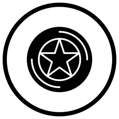 Frizbi Vektör Simgesi Tasarım İllüstrasyonu