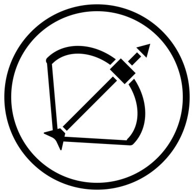 Yay Vektörü Simgesi Tasarım İllüstrasyonu