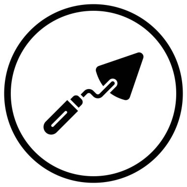 Trowel Vektör Simgesi Tasarım İllüstrasyonu