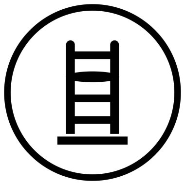 Merdiven Vektörü Simgesi Tasarım İllüstrasyonu