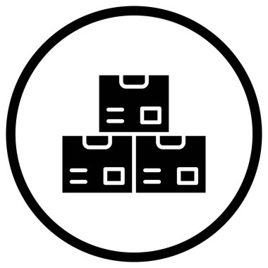 Kutu Vektörü Simgesi Tasarım İllüstrasyonu