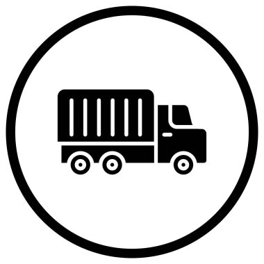 Kamyon Vektörü simgesi tasarımı illüstrasyonu