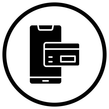 Ödeme yöntemi Vektör Simgesi Tasarım İllüstrasyonu