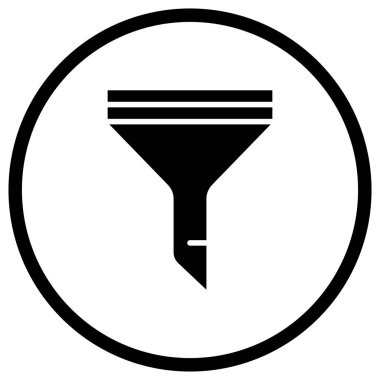 Filtre Vektörü Simgesi Tasarım İllüstrasyonu