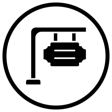 İmza Vektörü Simgesi Tasarım İllüstrasyonu