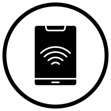 Tablet Vektör Simgesi Tasarım İllüstrasyonu