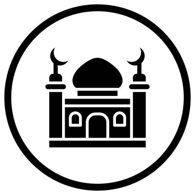 Minaret Vektör Simgesi Tasarım İllüstrasyonu