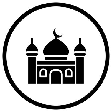 Cami Vektörü Simgesi Tasarım Çizimi