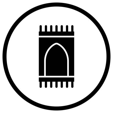 Sajadah Vektör Simgesi Tasarım İllüstrasyonu