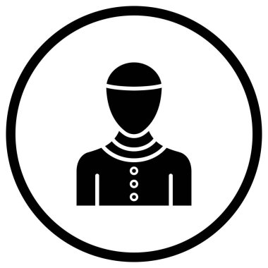 İnsan Vektörü Simgesi Tasarım İllüstrasyonu