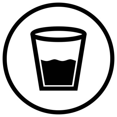 Su Vektörü Simgesi Tasarım Çizimi