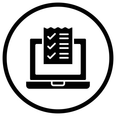 Öge listesi Vektör Simgesi Tasarım İllüstrasyonu