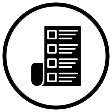 Katalog Vektör Simgesi Tasarım İllüstrasyonu