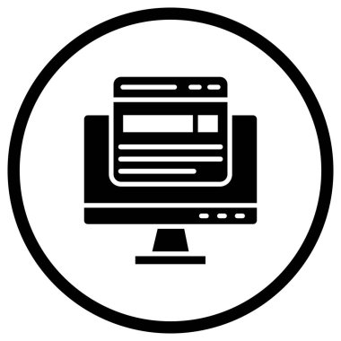 Arama motoru Vektör Simgesi Tasarım ResmiComment