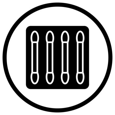 Pamuk tomurcukları Vektör Simgesi Tasarım İllüstrasyonu