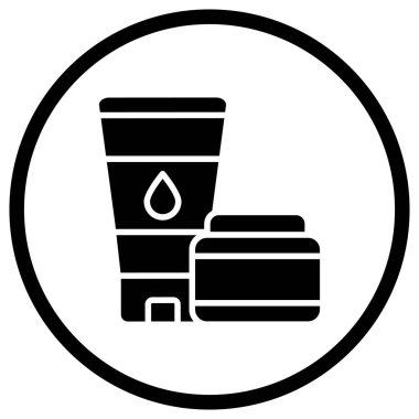 Losyon Vektörü Simgesi Tasarım İllüstrasyonu