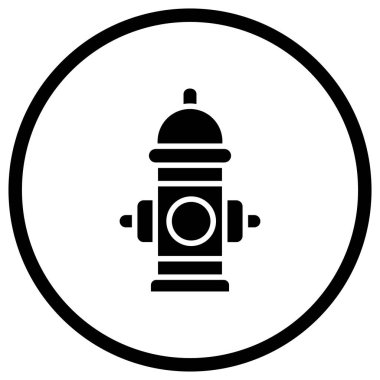 Yangın musluğu Vektör Simgesi Tasarım İllüstrasyonu