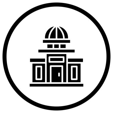 Hükümet binası Vektör Simgesi Tasarım İllüstrasyonu