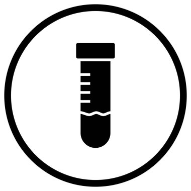 Test tübü Vektör Simgesi Tasarım İllüstrasyonu