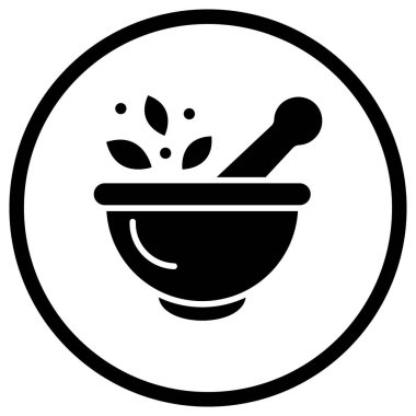 Havan Vektörü Simgesi Tasarım İllüstrasyonu