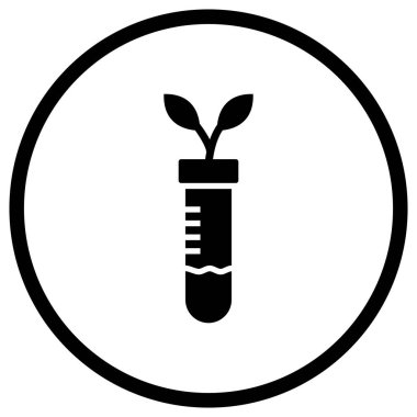 Botanik Vektörü Simgesi Tasarım İllüstrasyonu