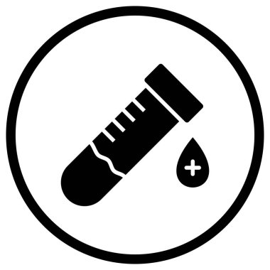 Kan örneği Vektör Simgesi Tasarım İllüstrasyonu