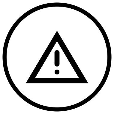 Tehlike Vektörü Simgesi Tasarım İllüstrasyonu