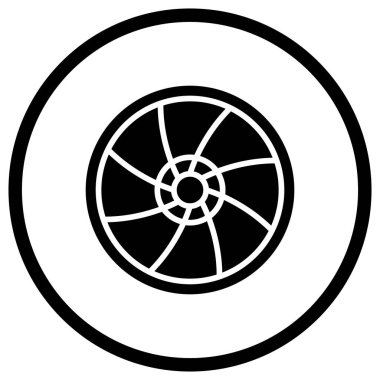 Lens Vektör Simgesi Tasarımı Çizimi