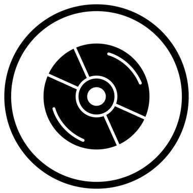 Dvd Vektör Simgesi Tasarım İllüstrasyonu