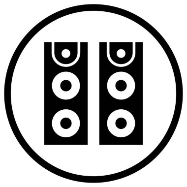 Sözcü Vektör Simgesi Tasarım İllüstrasyonu