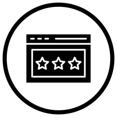 Vektör Simgesi Tasarım İllüstrasyonunu Gözden Geçir