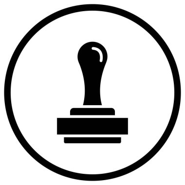 Pul Vektörü Simgesi Tasarım İllüstrasyonu