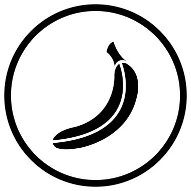 Muz Vektörü Simgesi Tasarım İllüstrasyonu