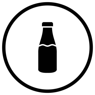 Süt kavanozu Vektör Simgesi Tasarım İllüstrasyonu